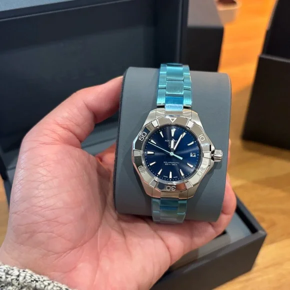 NEW - TAG HEUER Aquaracer Professional 200 Solargraph Stainless Steel Watch/34MM - Picture 3 of 16